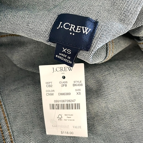 NWT J. CREW | Denim Jacket       (b) - Picture 5 of 7